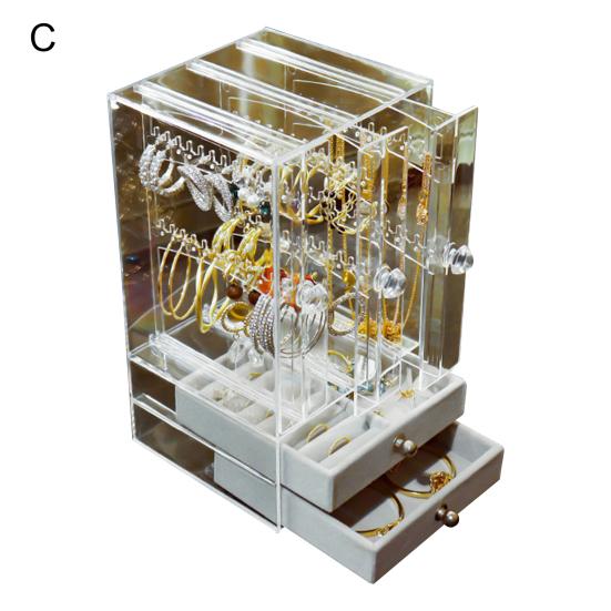 Органайзер для хранения сережек большой емкости, многофункциональный PS, большие ящики, коробка для демонстрации ювелирных изделий для браслетов