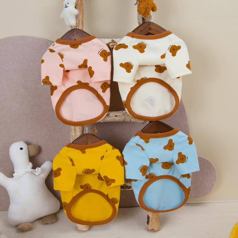 Домашняя собака осень/зима базовое пальто для медведя осень/зима маленькая собака домашняя одежда толстовка с капюшоном для собак осенняя базовая одежда для щенков