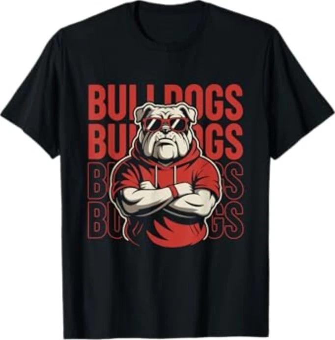 Retro Bulldogs Gift for Men Women T-Shirt