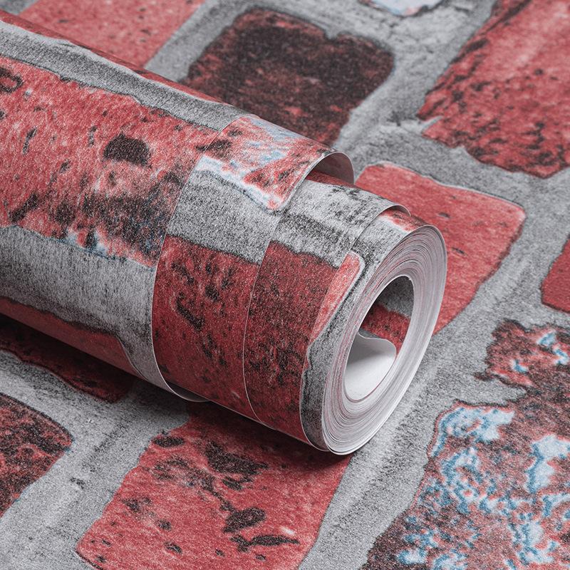 Обои под кирпич нетканые обои гостиная спальня ТВ фон магазин одежды ретро кирпичная кладка