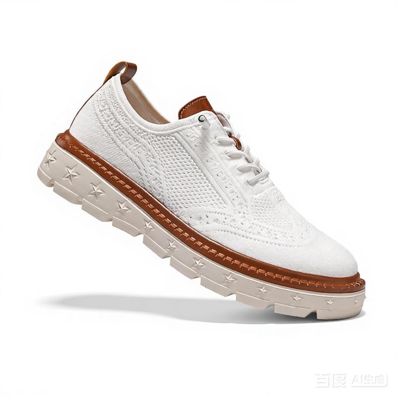 Большие размеры 50 51 52 53 54 Мужские сетчатые кроссовки Дизайн Броги на массивной подошве Повседневная обувь для ходьбы Спортивные лоферы