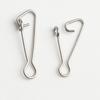 100pcs Stainless Steel Fishhook Line Lure Snap Fishing Rolling Swivels Rings  Fishing Tackle