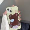Милый силиконовый мягкий чехол с изображением медведя в стиле ретро, ​​милый мультяшный чехол для Iphone X Xr Xsmax 14 Pro Max Plus 11 13 12 Promax, задняя крышка