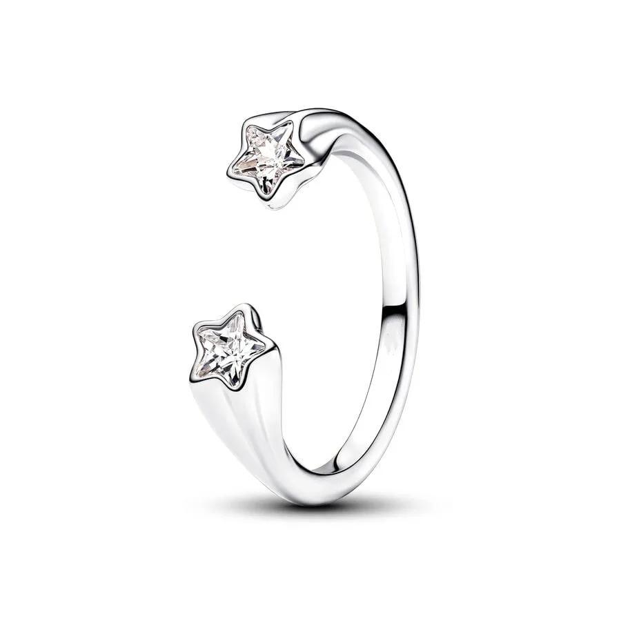 Luxury Original 925 Silver Heart Bow Pearl Flower Four Leaf Clover Ring fit Women's Fine Jewelry Valentine's Day Gifts