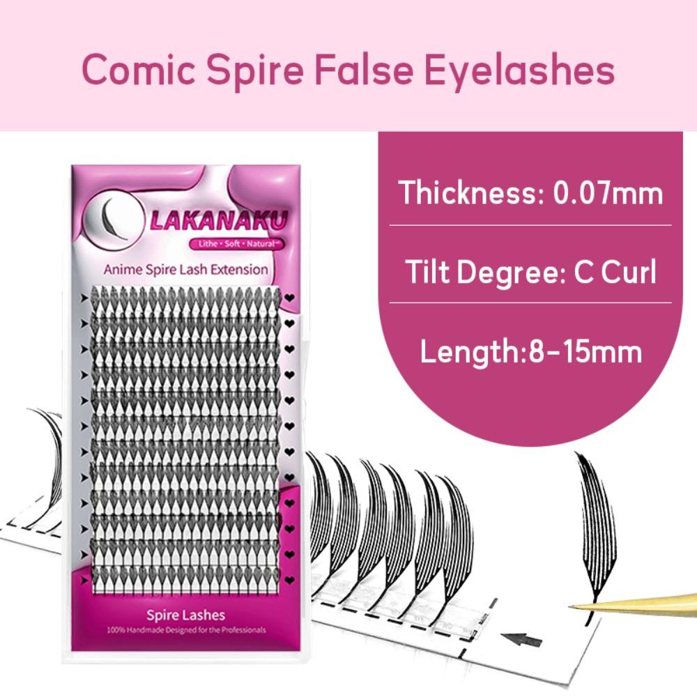 Накладные ресницы пучками Comic Spire Индивидуальные ресницы Пучки ресниц Набор Инструменты для макияжа глаз
