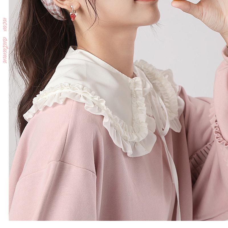 Women's New Wave Edge Decoration Fashion Shawl Lap Shoulder Detachable Versatile Fake Collar False Blouse Collar Accessories