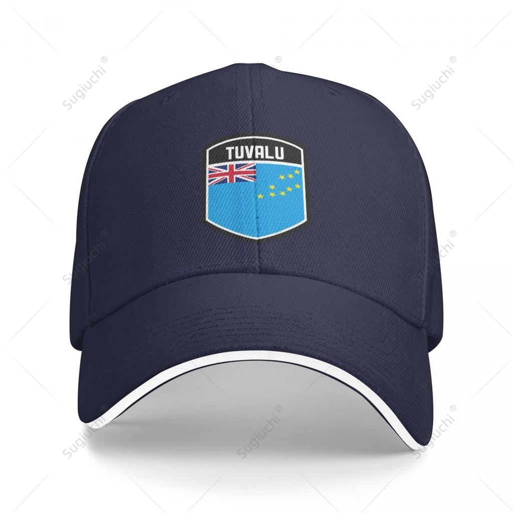 Multifunction Tuvalu Flag Shield Sandwich Baseball Cap Unisex Sports Casual Caps Golf Hat Fishing Outdoors