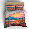 Colorful desert landscape pattern. Bedding sets Duvet cover sets Duvet covers Pillowcases(1 * Duvet Cover 2 * Pillowcases without duvet insert)
