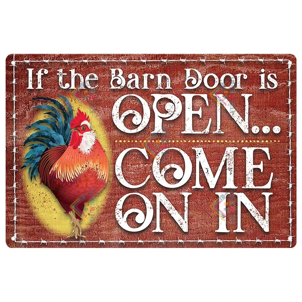 Retro Tin Sign I Love My Ladies Vintage Metal Sign, Funny Chicken Farm Decor, Farmhouse Sign, Country Decor, 7.9x11.8 Inch