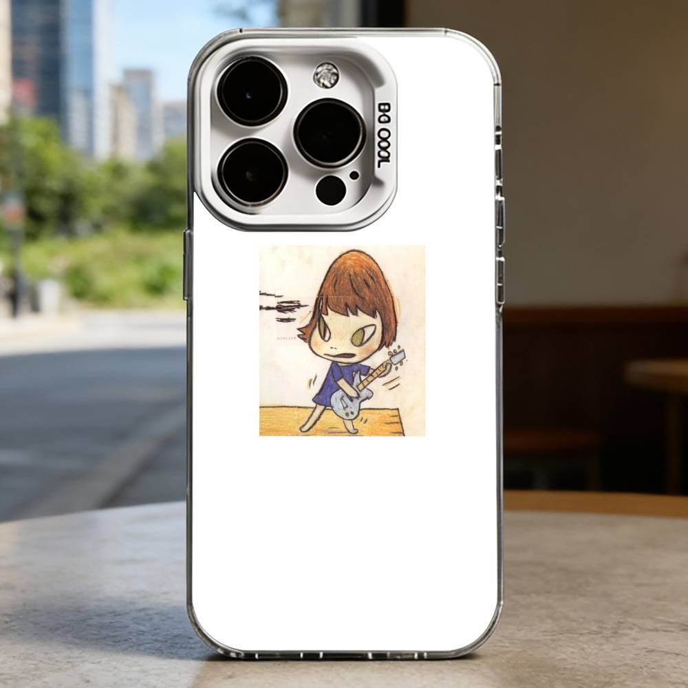 Милый Y-Yoshitomo Nara Жесткий чехол для телефона для iPhone 16 15 14 13 12 11 Pro Max Plus16E X XR XS Max ударопрочный Полное покрытие