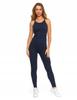 Women's Cotton Leggings with Wide Elastic Waistband Fit Elastic MORAJ S NAVY