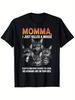Funny Cat Mom Humor T-Shirt Momma I Just Killed A Mouse Graphic Pure Cotton T-shirts Short Sleeves Luxury Outdoor Sports Brand