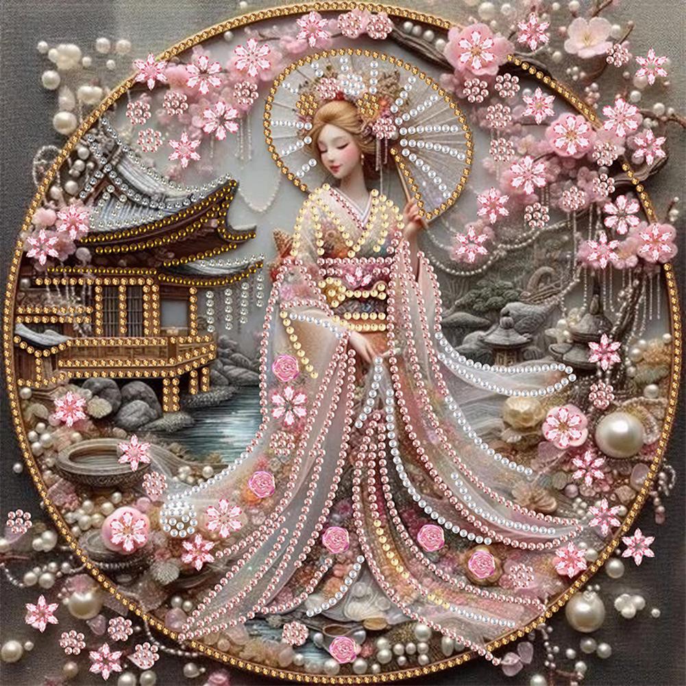 Набор для алмазной вышивки 5D DIY с частичной выкладкой специальными стразами, украшение для искусства, красивая девушка, украшение для дома, рождественские подарки на день рождения, 30x30 см