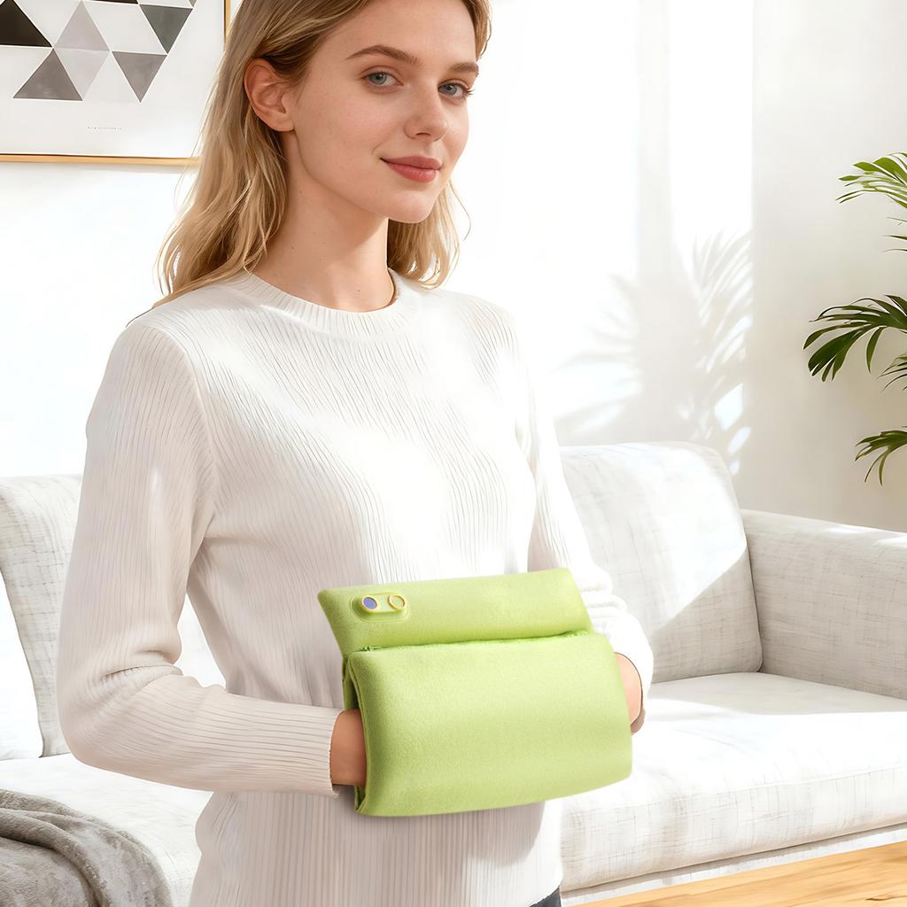 Грелка для рук с подогревом 11x10 4800 мАч Быстрая зарядка Бархатная грелка для рук - Взрывоопасные Мягкие Приятные к коже Грелки для рук для дома