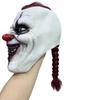 Wig Long Braid Clown Mask Horror Clown Headgear