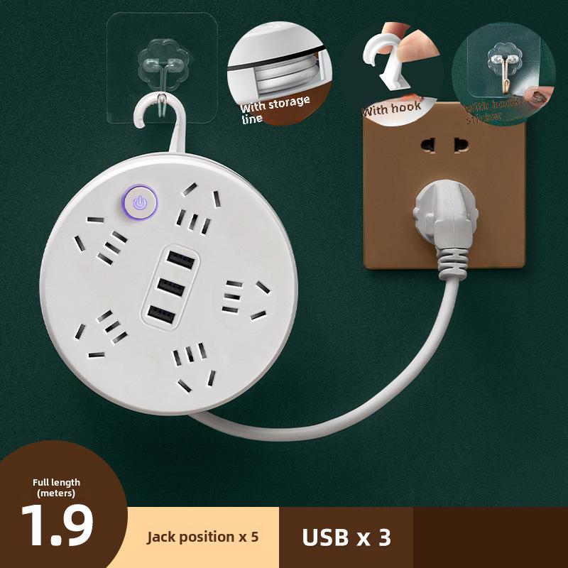 Умная розетка с несколькими отверстиями и USB-ночником для дома и офиса