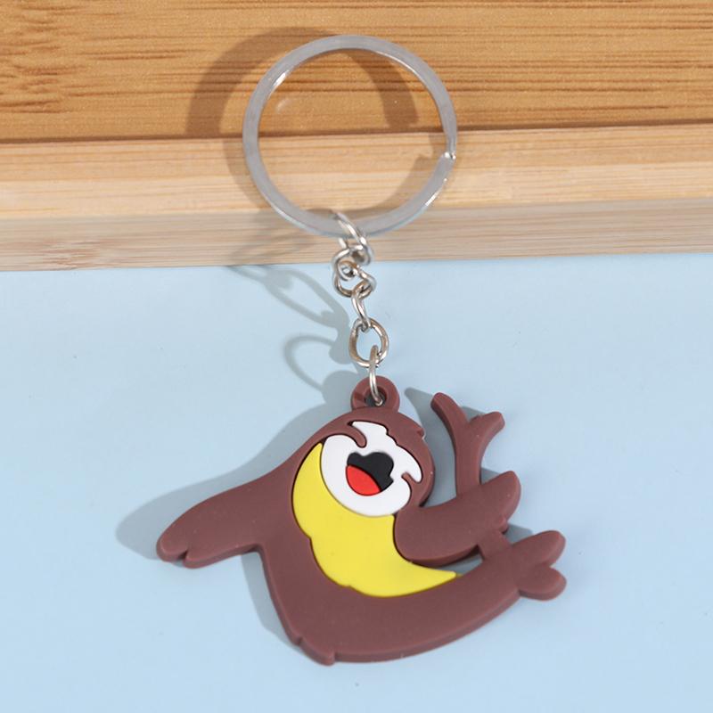 Брелок-подвеска «Сделай сам» из ПВХ «Ленивый», держатель для ключей, подарочная сумка для украшений, телефон, декор