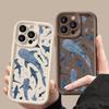 Для iPhone 16 Pro Max 16E 15 14 Pro 13 12 11 чехол с принтом китового дерева, противоударный мягкий защитный чехол для линз из ТПУ с матовым покрытием