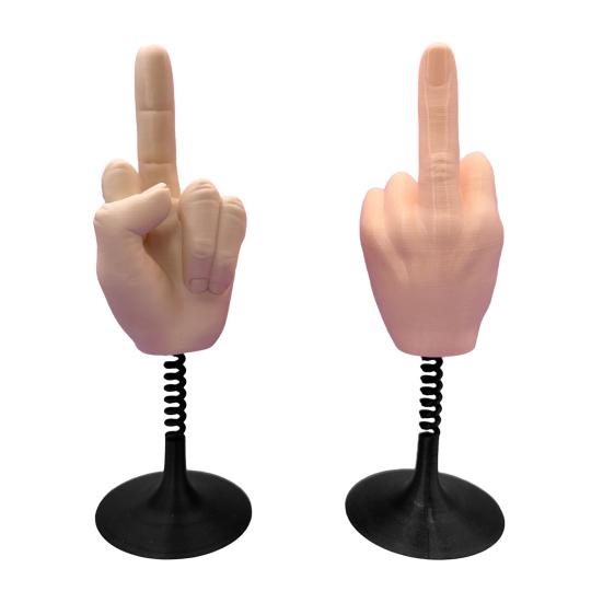 Эластичная настольная игрушка для среднего пальца, снятие стресса, забавный 3D-украшение для пальцев, веселая шутка