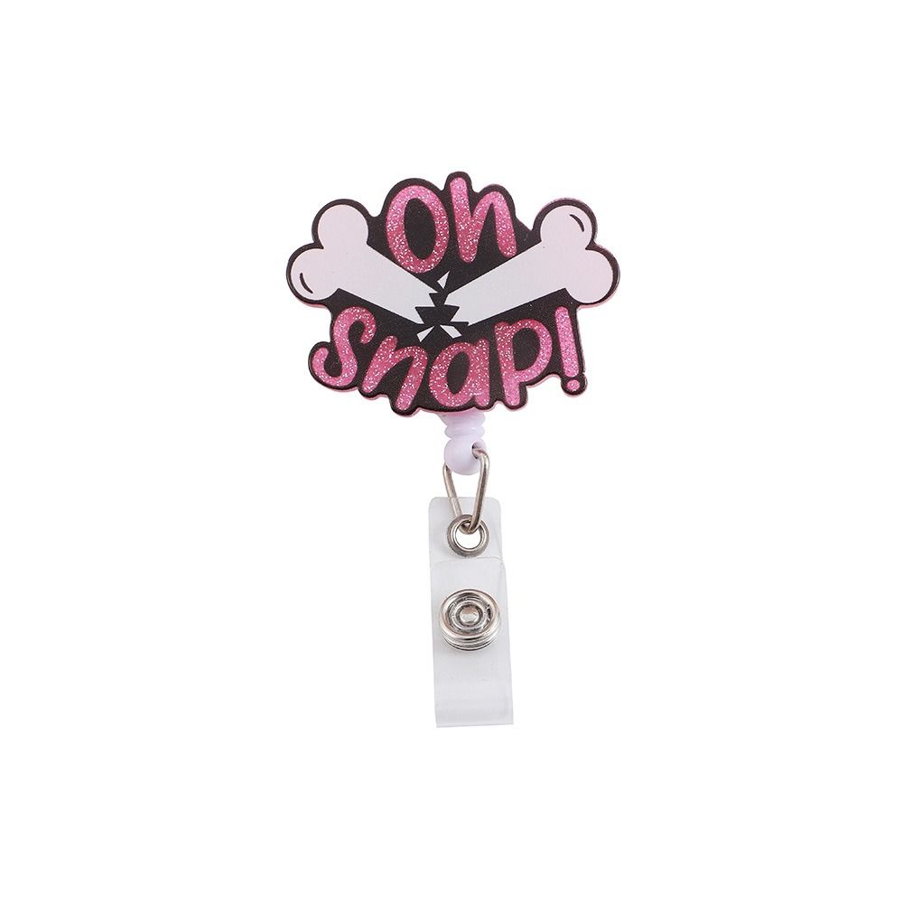 Alligator Clip Retractable Badge Reel Simplicity Nurse ID Holder Easy To Pull Buckle  Hospital Use