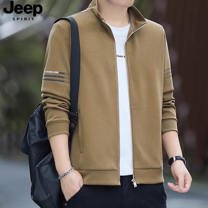 Мужской кардиган-куртка JEEP SPIRIT с воротником-стойкой