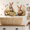 Яйцо мультфильм кролик бабочка детская спальня гостиная украшение дома настенная наклейка