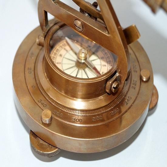 12,7 см латунный теодолит алидада компас геодезический транзитный телескоп инструмент