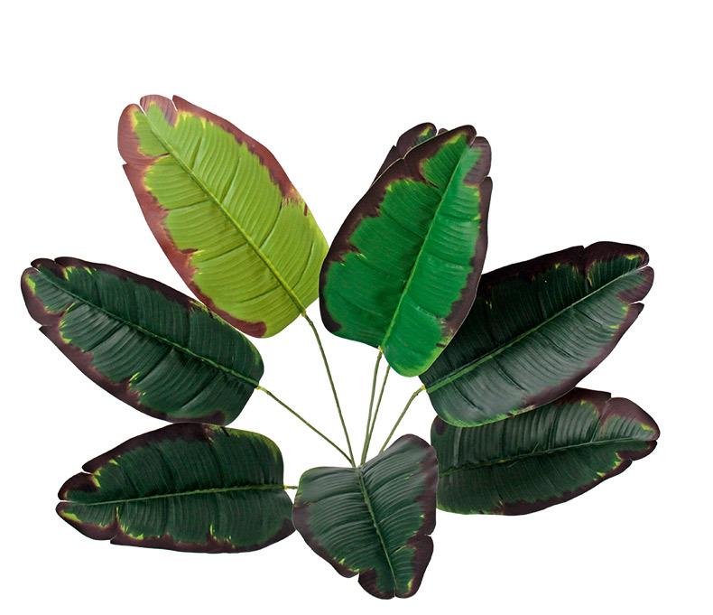 Artificial Green Plants: Large Banana Leaves, Monstera, Spring Feather, Areca Palm & Fan Tail Palm for Home and Garden Decor