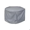 Protective Cover - DKD HOME DECOR - Round Table - Polyester - Aluminium - Elegant for Garden