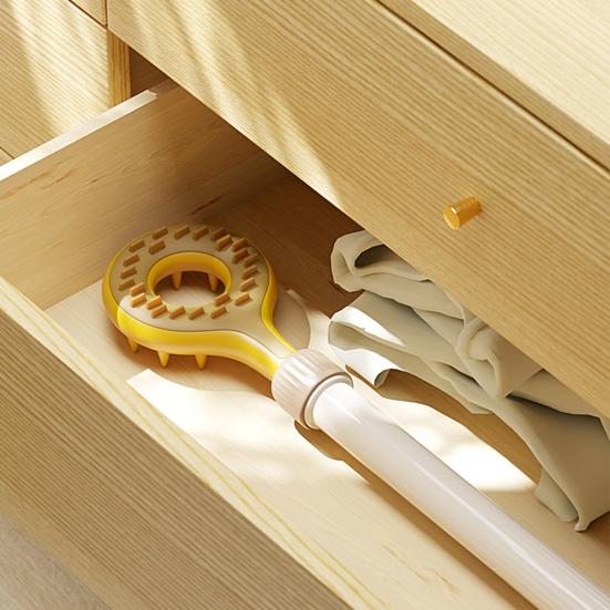 Yousheng Раздвижная чесалка для спины Портативная для труднодоступных мест Двусторонняя телескопическая ручка Чесалка для спины Магнитный роликовый массажер для акупунктурных точек