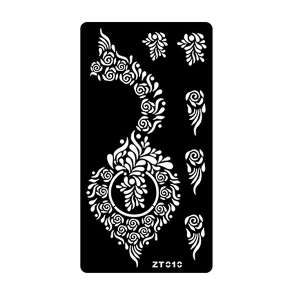 Floral India Temporary Tattoo Ethnic Style Black Tattoo Decals Flower Tattoo Stickers Gifts