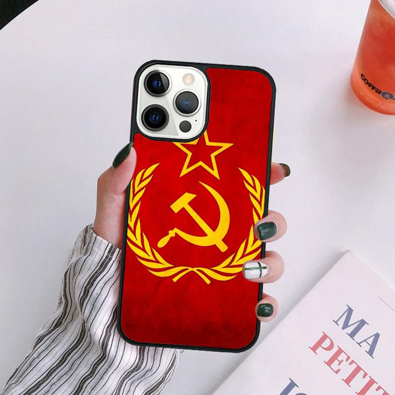 CCCP Soviet Union Russia Phone Case For iPhone 17 Air 14 13 12 16Pro Max 15 Plus Max Cover Shell coque