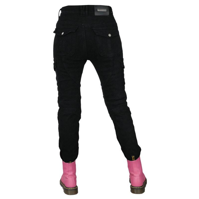 Womens Winter Motorcycle Riding Pants With Silicone Armor Pads Warm Fleece-Lined Protective Gear Biking