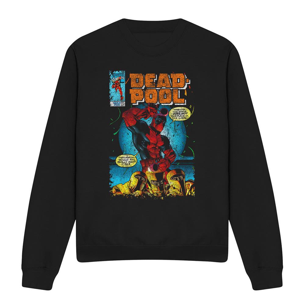 Deadpool Unisex Adult Would You Want It Comic Cover Sweatshirt