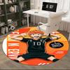 1 шт. Круглый ковер Haikyuu Шоё Хината 10, Коврик под офисное кресло, Нескользящий ковер для декора дома, Сезонный подарок, Подходит для офиса, гостиной