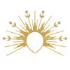Сияния Корона Ободок Звезда Луна Костюм Реквизит Повязка на голову Тематическое Мероприятие Ободок Шипованный Обруч для волос для Различных Вечеринок