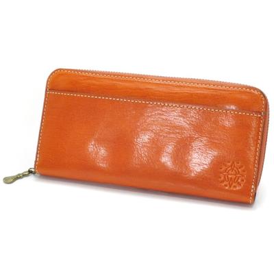 Длинный кожаный кошелек Dakota с круглой молнией 0035896 Fons Series Orange [Dakota] для женщин DA-35896-34