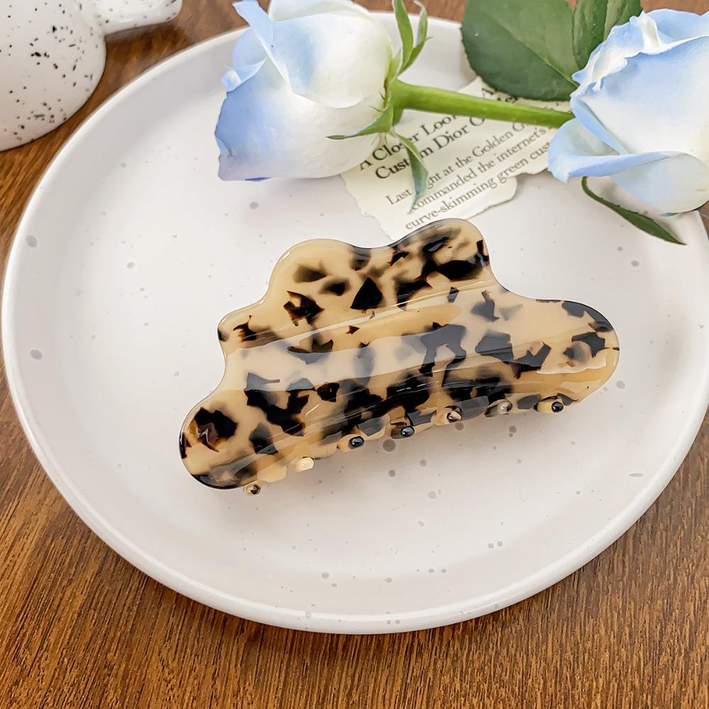 Заколка для волос в форме облака, однотонная черепаховая заколка для волос, когти для путешествий