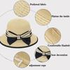 Sun Hat Women Summer Sunshade Sun Hat Beach Hat Bow Cool Hat Casual Fisherman Hat