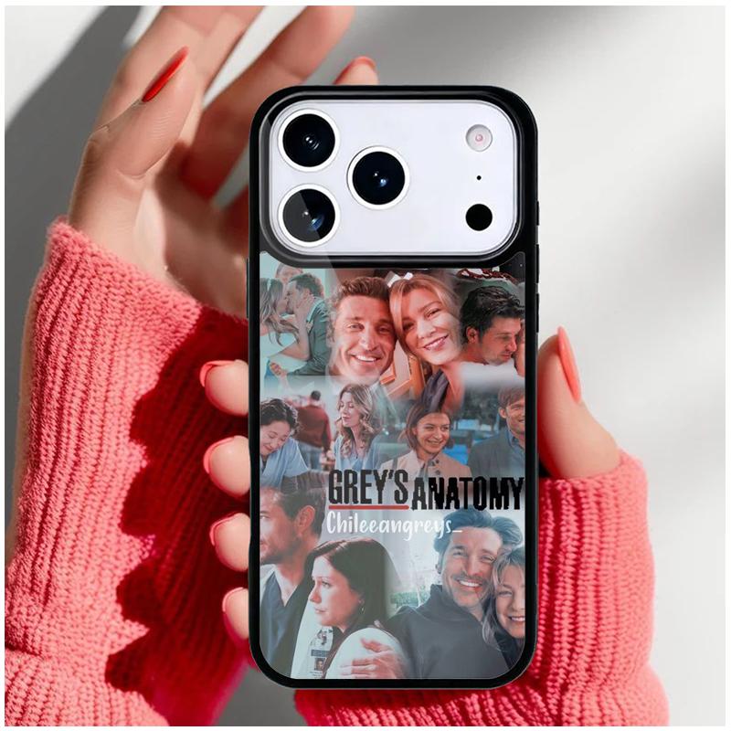 Greys Anatomy Collage Phone Case for iPhone 17 16 15 14 13 Pro Max Back Cover for 12 11 Pro Coque