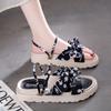Fashion Sandals for Women Platform Strappy Orthopedic Summer New Comfortable Roman Sandals Woman Butterfly Flat-heeled Shoes Trend 2024