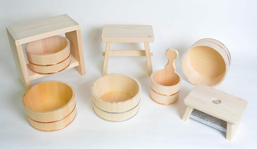 Kiso crafts Кресло для ванны Hinoki полутело (II)