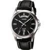 [Casio] Мужские аналоговые кварцевые часы MTP-1381L-1AV - Черные