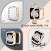 Бриллиантовый ремешок+чехол для Apple Watch Ultra 3 49 мм 46 мм 41 мм 45 мм 42 мм 40 мм 44 мм Сплав цинка Женский металлический браслет для iWatch Series11 10 9 SE 8 7 6 5 4