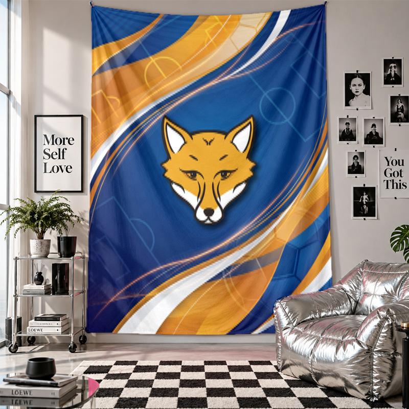Футбольный настенный гобелен Leicester City, домашний декор, настенное полотно для спальни, гостиной, фон