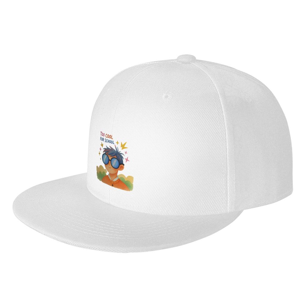 Fashion Too Cool For School Flat Brim Sun Hat Windproof Hat Womens