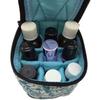 Portable 9 Compartments Essential Oil Bag 15ML Capacity with Handle Nail Polish Storage Bag Shockproof Essential Oils Organizer