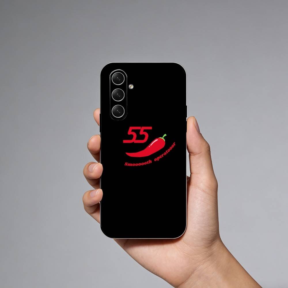 55 Chili C-Carlos S-Sainz Чехол для телефона для Samsung Galaxy A73,A21s,A22,A31,A52,A53,A71,A41 Мягкий черный корпус