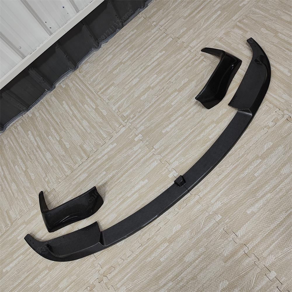 4PCS For BMW 3 Series F30 2012-2018 M3 M4 Style Car Front Bumper Lip Spoiler Splitter Diffuser ABS Gloss Black Bodykits Tuning