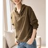 Fashion Light Casual Sweater Women's Autumn New Loose Hooded Versatile Simple Style Top